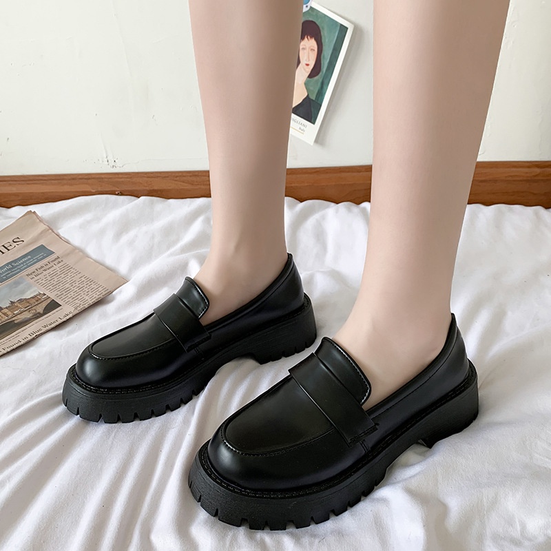 Sepatu wanita ukuran besar 41-43 membesar kaki gemuk gemuk 40 murid Korea versatile tebal sepatu Jep