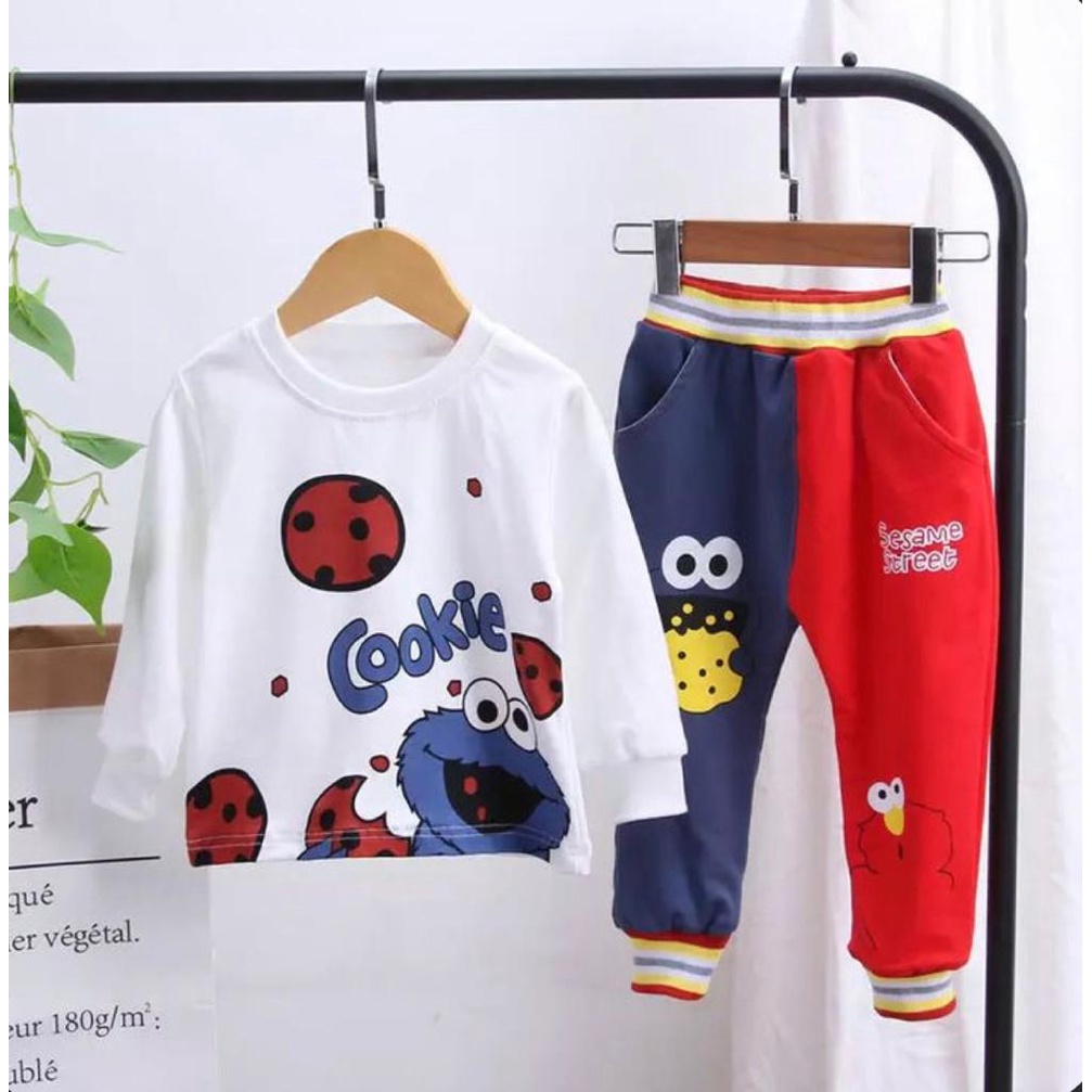 COD - SETELAN SWEATER JOGGER ANAK 1-5 TAHUN // SETELAN SWEATER MOTIF ELMO // SETELAN ANAK LAKI LAKI SETELAN ANAK PEREMPUAN // PAKAIAN ANAK LAKI LAKI PAKAIAN ANAK PEREMPUAN // SWEATER ANAK MUSIM DINGIN // SETELAN SWEATER JOGGER ANAK TERLARIS