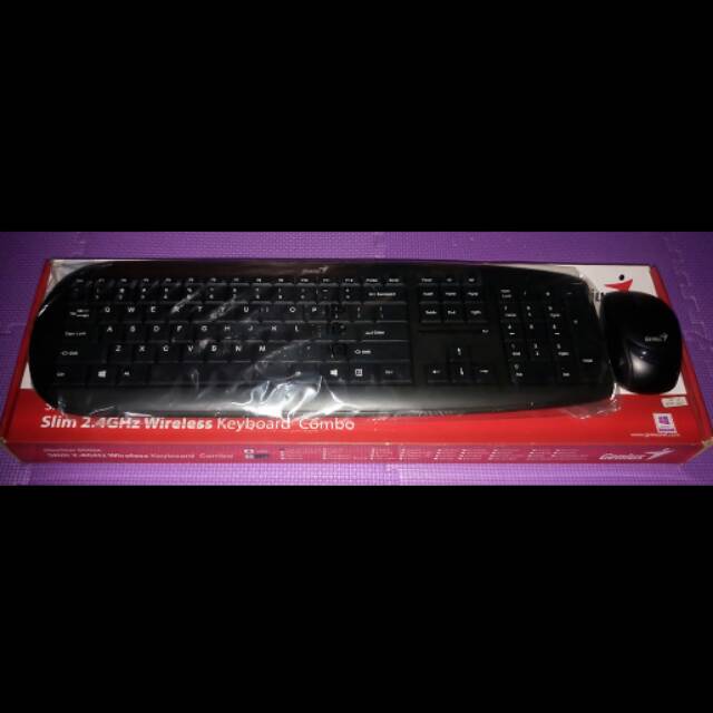 GENIUS Slim 2.4Ghz Wireless Keyboard Combo Slimstar 8000X