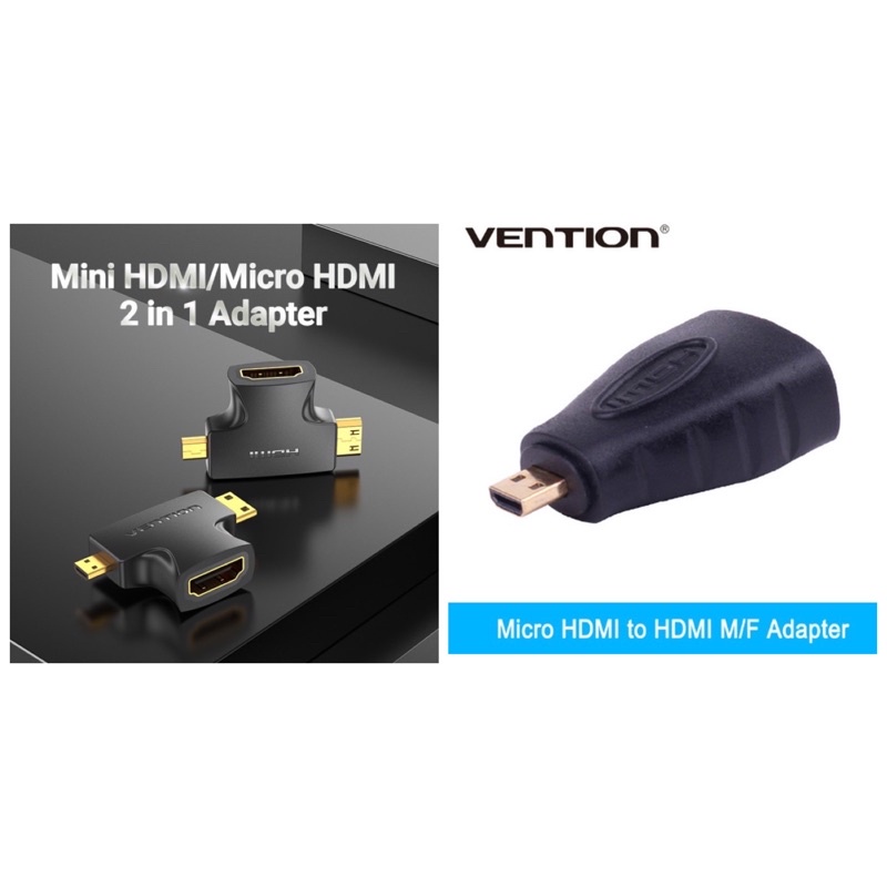 HDMI 3 in 1 HDMI FEMALE TO MINI &amp; MICRO HDMI MALE VENTION AGFB0