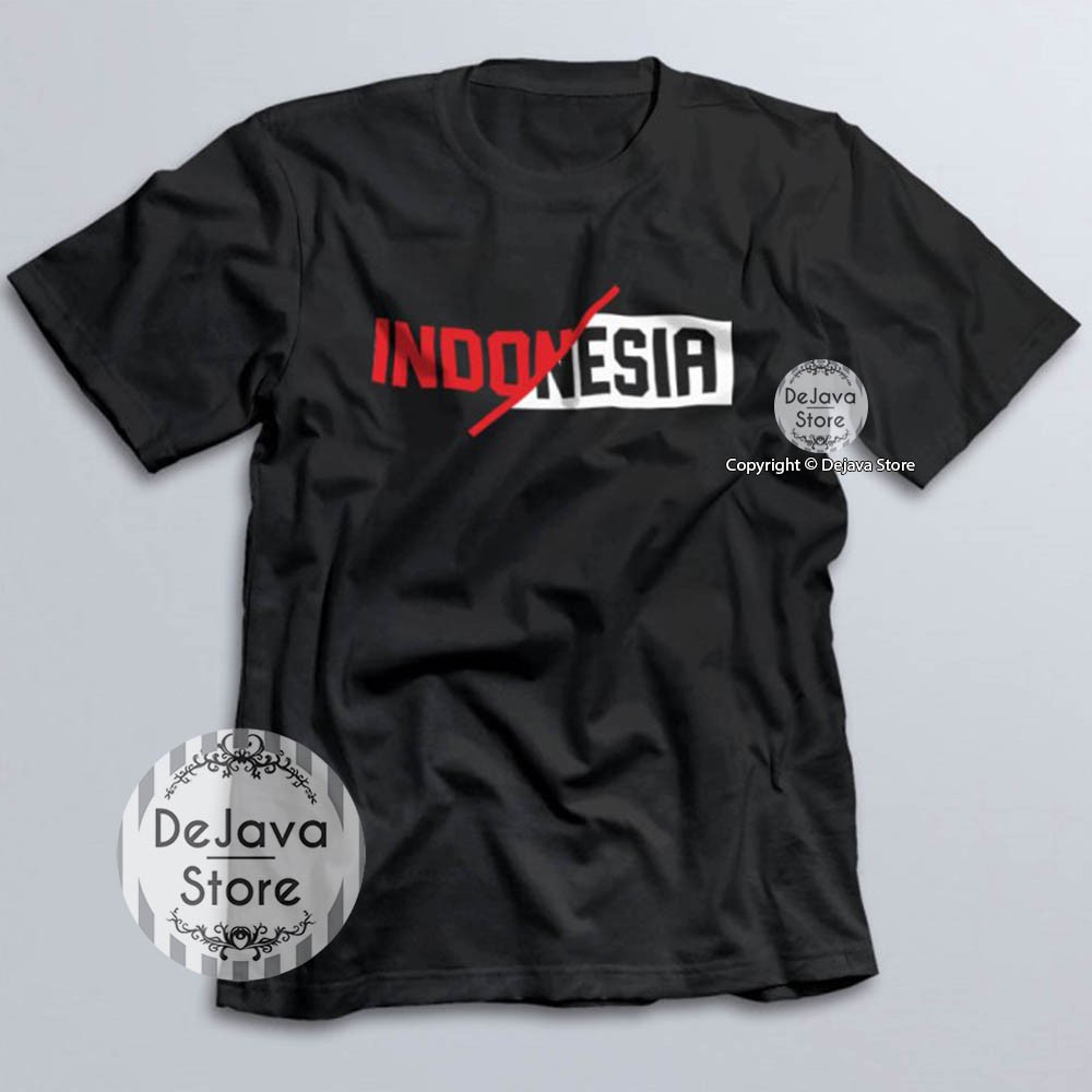 Kaos Distro Indonesia Kotak Garis Baju Kemerdekaan Agustus Cotton Combed 30s Unisex Premium | 4379-0
