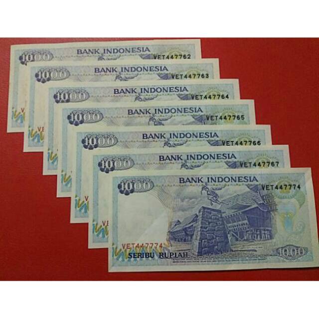 Uang 1000 rupiah lompat batu thn 1992