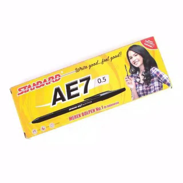 

Pulpen Standard AE7 0.5 / BallPoint Standard AE7 0.5 1Box Isi 12pcs