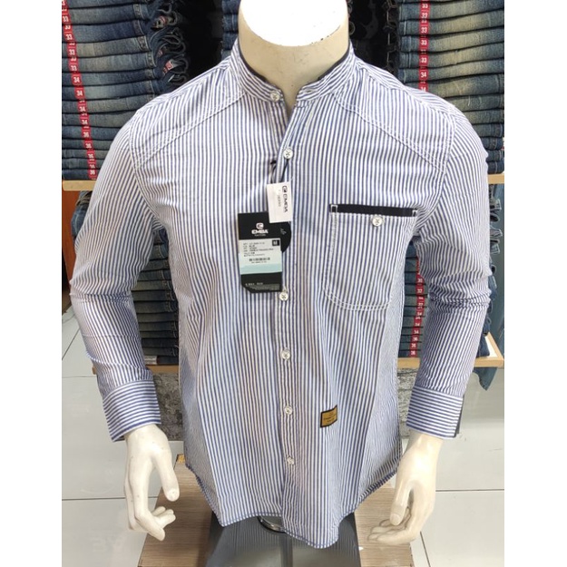 KEMEJA KOKO EMBA JEANS PRIA ORIGINAL