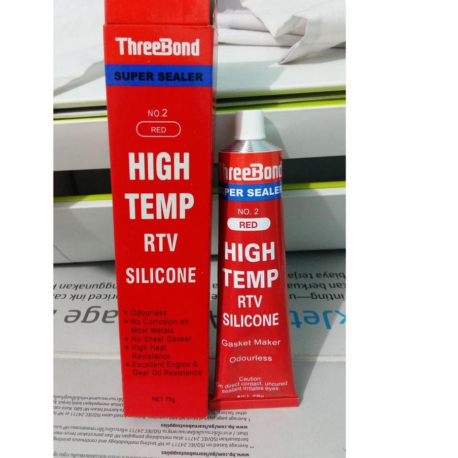 

Baru Lem ThreeBond Super Sealer - High Temp RTV Silicone Gasket Maker MERAH ORIGINAL .