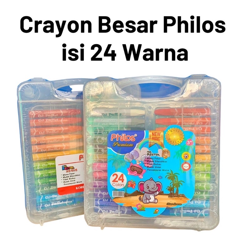 

CRAYON PHILOS BESAR 24 warna