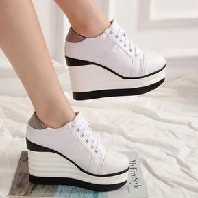 Top Produk.. SEPATU SNEAKERS AJ17 WANITA WEDGES BOOTS BOOT SNEAKER HAK TINGGI HIGH HEEL WEDGES SEPAT