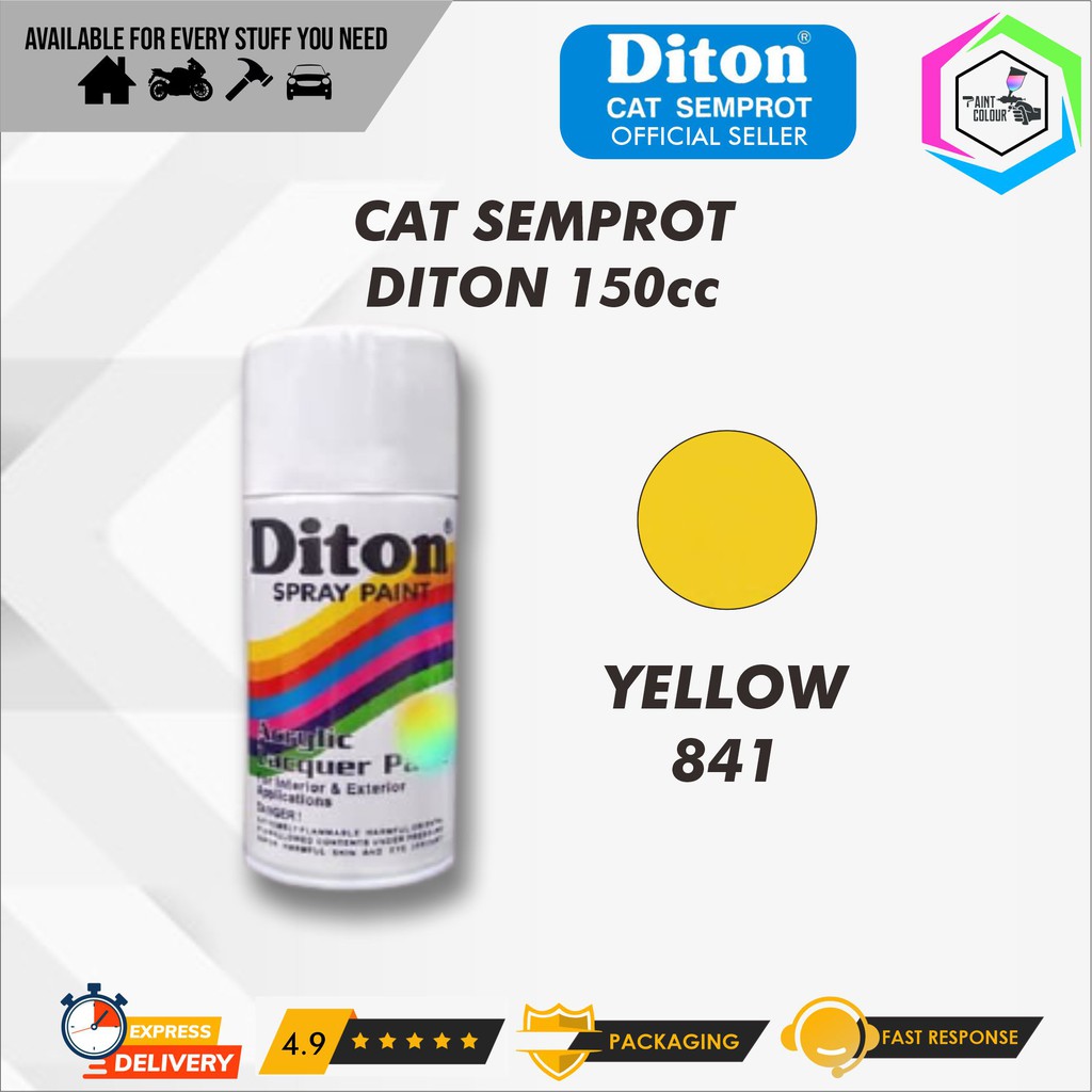 Diton Cat Semprot/Pylox/Motor/Helm/Gundam 150cc - 841 Yellow