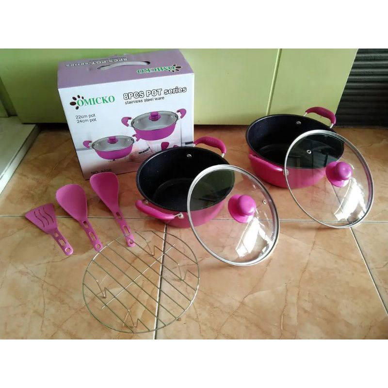 Panci Set Omicko 8 Pcs Pot Series
