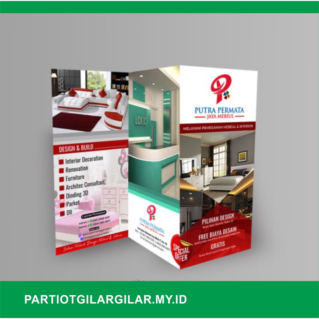 Desain Leaflet 5 Lipat
