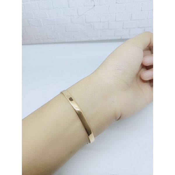 GELANG PERAK ASLI 925 SILVER LAPIS EMAS/GELANG BANGLE COR MP FULL/ASLI SILVER/GELANG FASHION WANITA