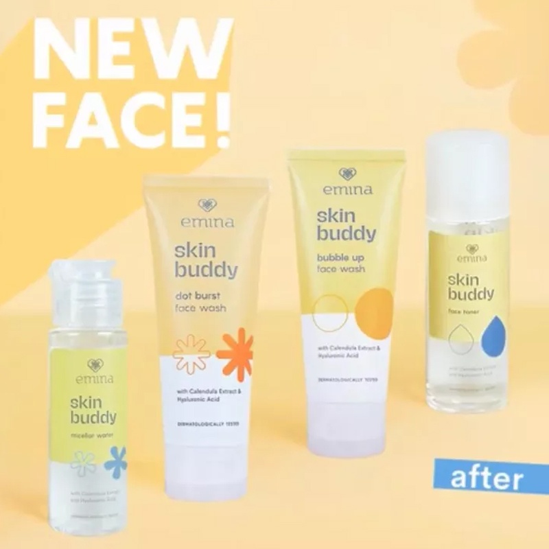 Emina Skin Buddy Series {Face Toner/Micellar Water/Face Wash/Sun Protection}