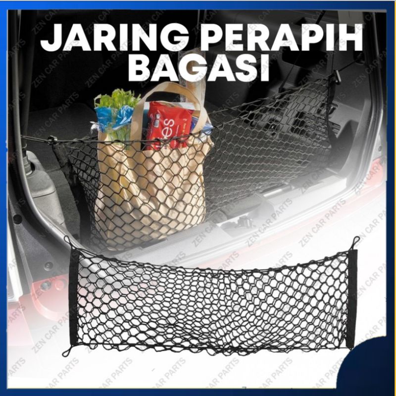 Jaring Bagasi Mobil Model Single 1 Lapis Cargo Net