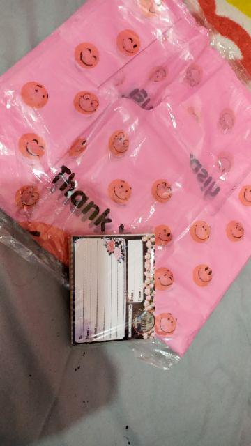 Kantong Kresek Smile/kresek Thankyou /kresek Olshop Terima Kasih Lipatan Ukuran 28