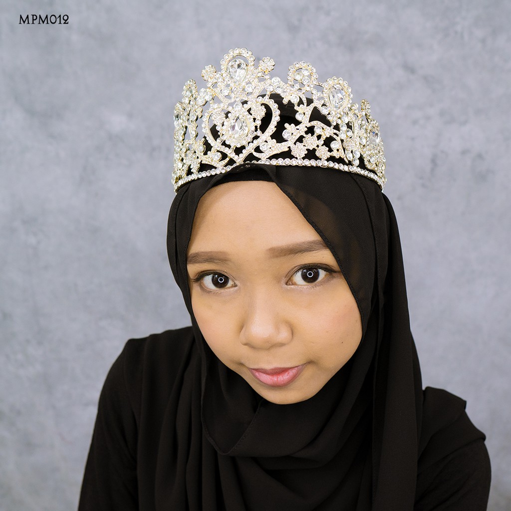 [SIAP KIRIM] HEADPIECE BRIDAL PESTA PERNIKAHAN MODERN HIJAB WANITA MPM012