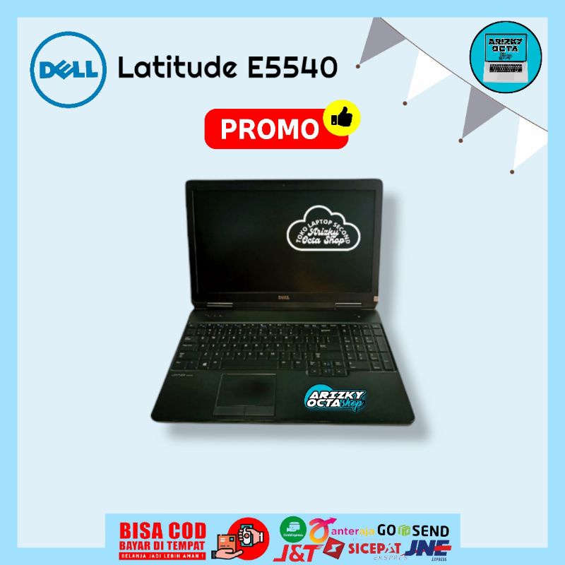 Promo Laptop Second Dell Latitude E5540 Core i5 gen 4 ram 8gb ssd 128gb webcam dvd numpad lcd 15inch