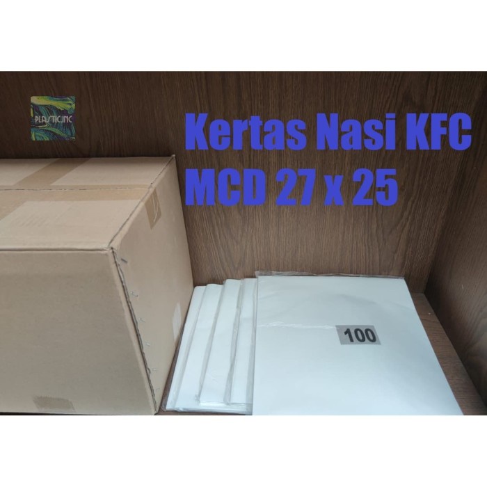 

540ffipp Kertas Nasi/Kertas Nasi Kfc Mcd/Pembungkus Nasi 27 X 25 244Q4012