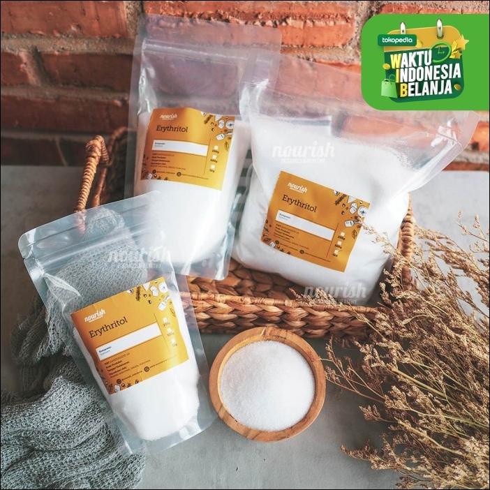 

ERYTHRITOL NATURAL SWEETENER ZERO CALORIE (GULA KETO) 500 GR