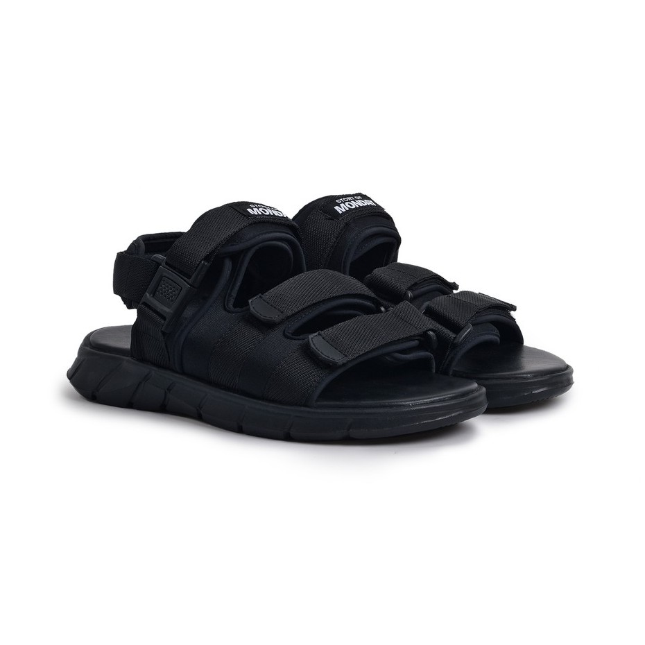 Bima Full Black | Sandal Gunung Original Casual Santai Kasual Pria Sendal Footwear | FORIND Monday