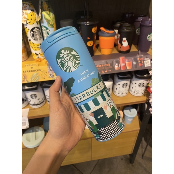 Jual tumbler starbucks barista day biru stainless grande Shopee Indonesia