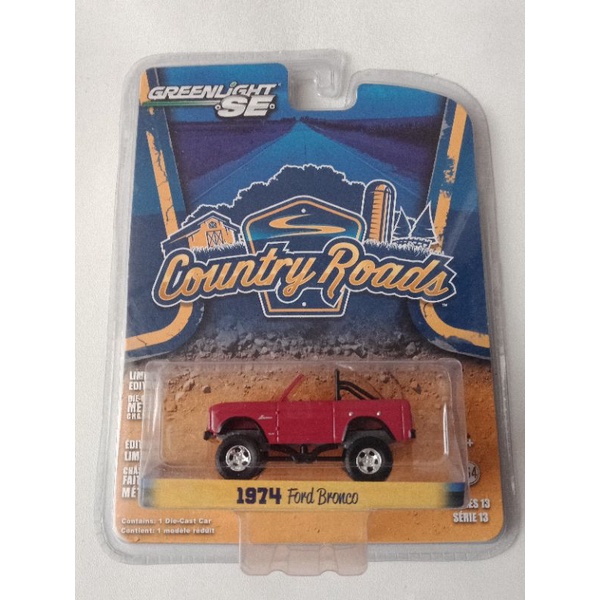 Greenlight Country Roads 1974 Ford Bronco