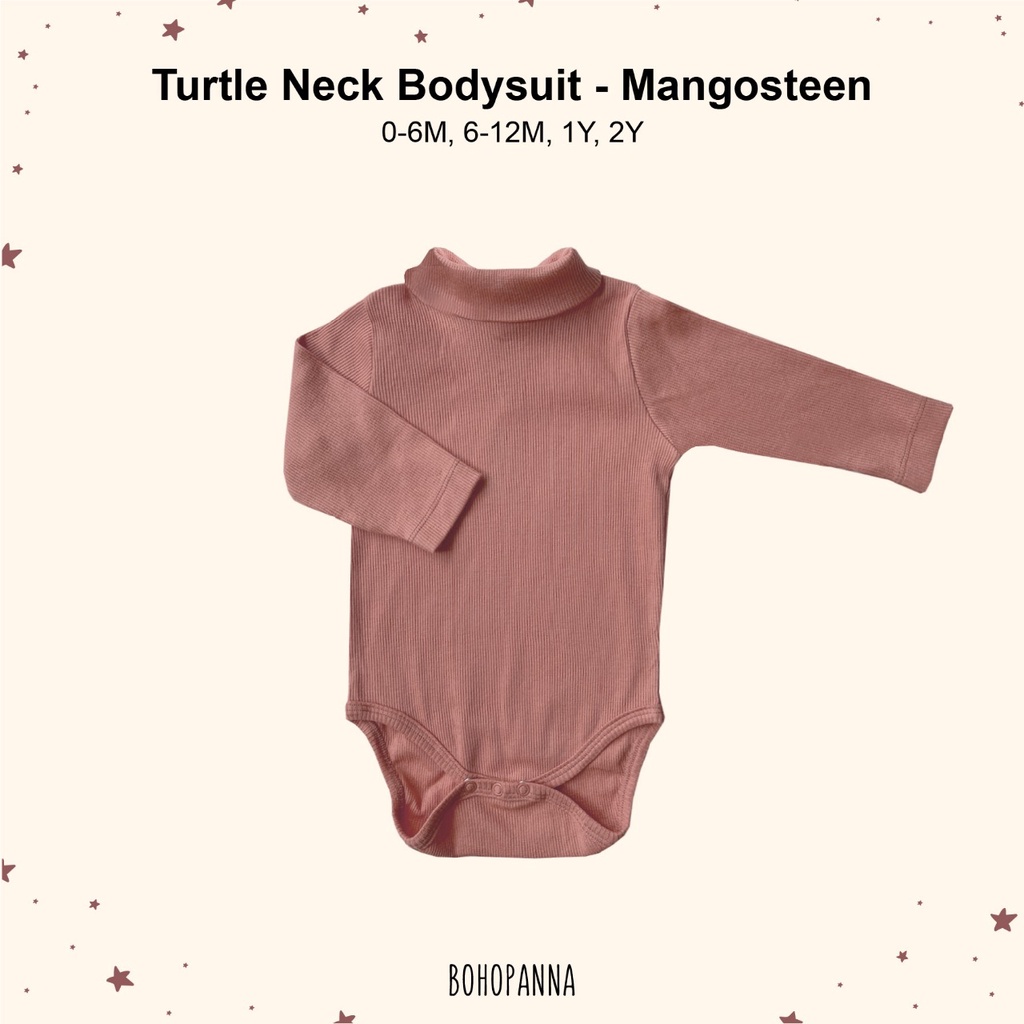 BOHOPANNA Turtle Neck Bodysuit Jumper Bayi 0-2 Tahun