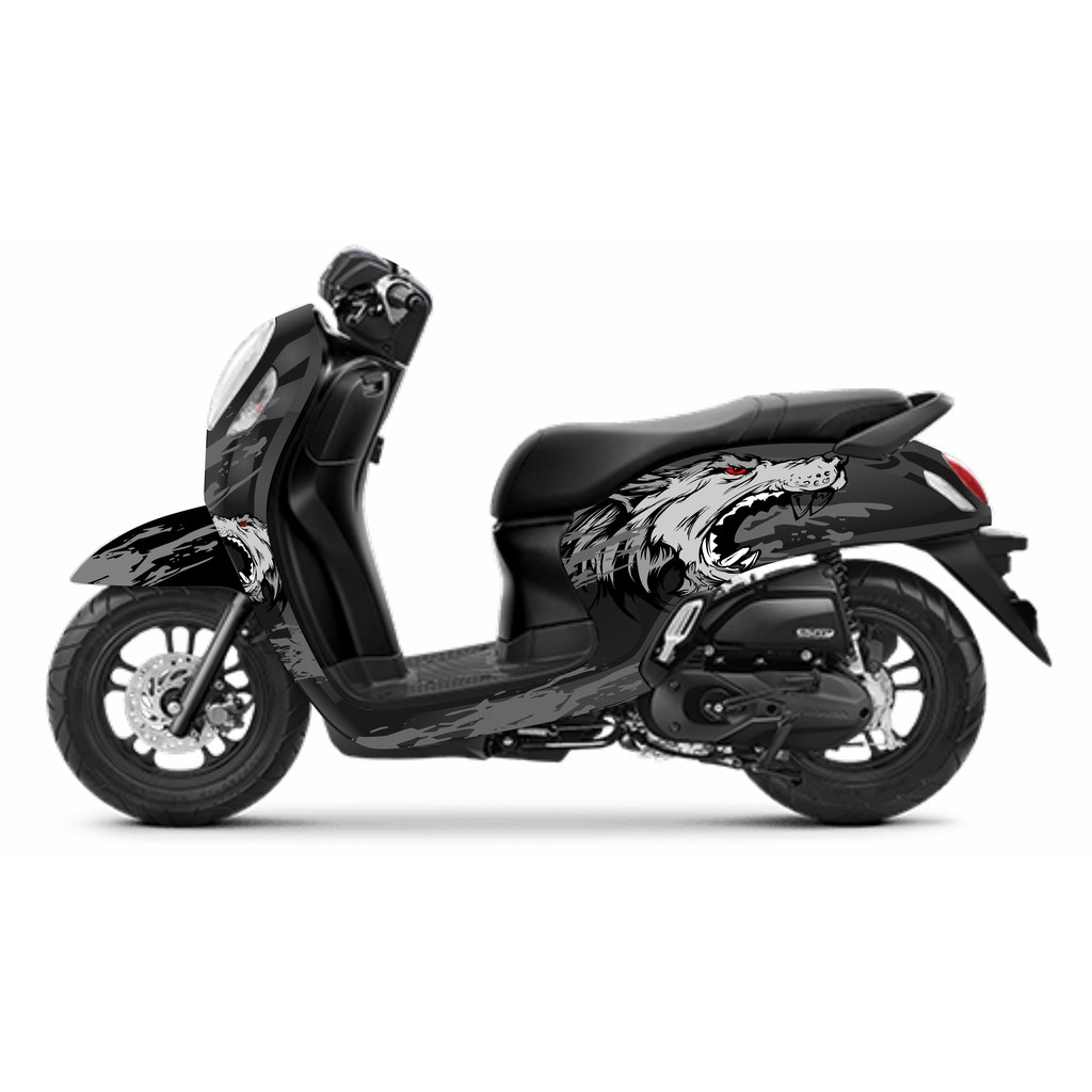 Sticker decal full body motor Scoopy keren