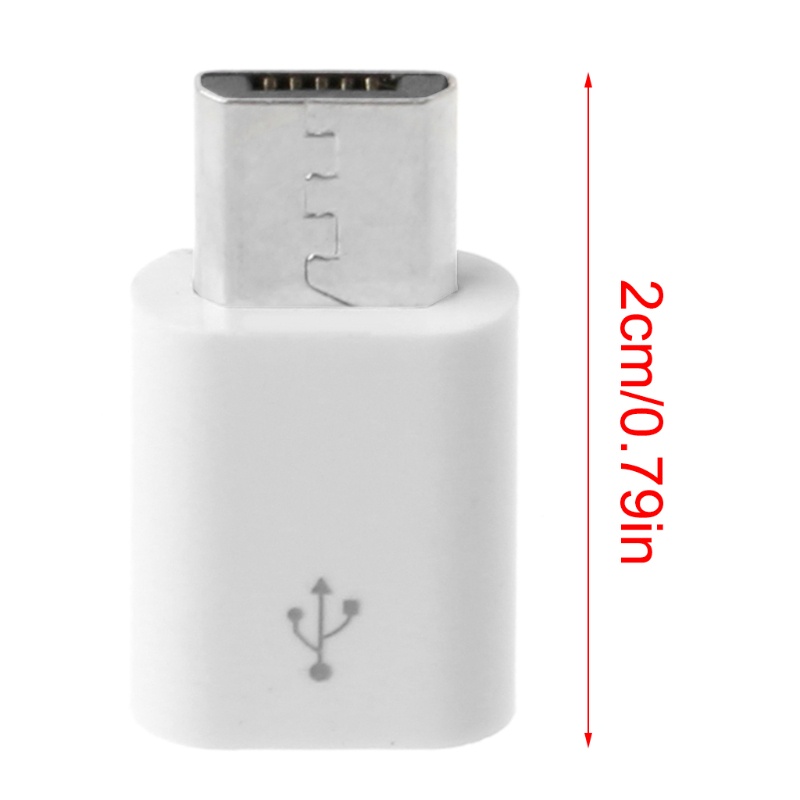 Btsg 1PC Adaptor Mini USB C Female to USB Male Tipe C Ke Micro USB Converter Untuk Laptop, Power Bank, Charger