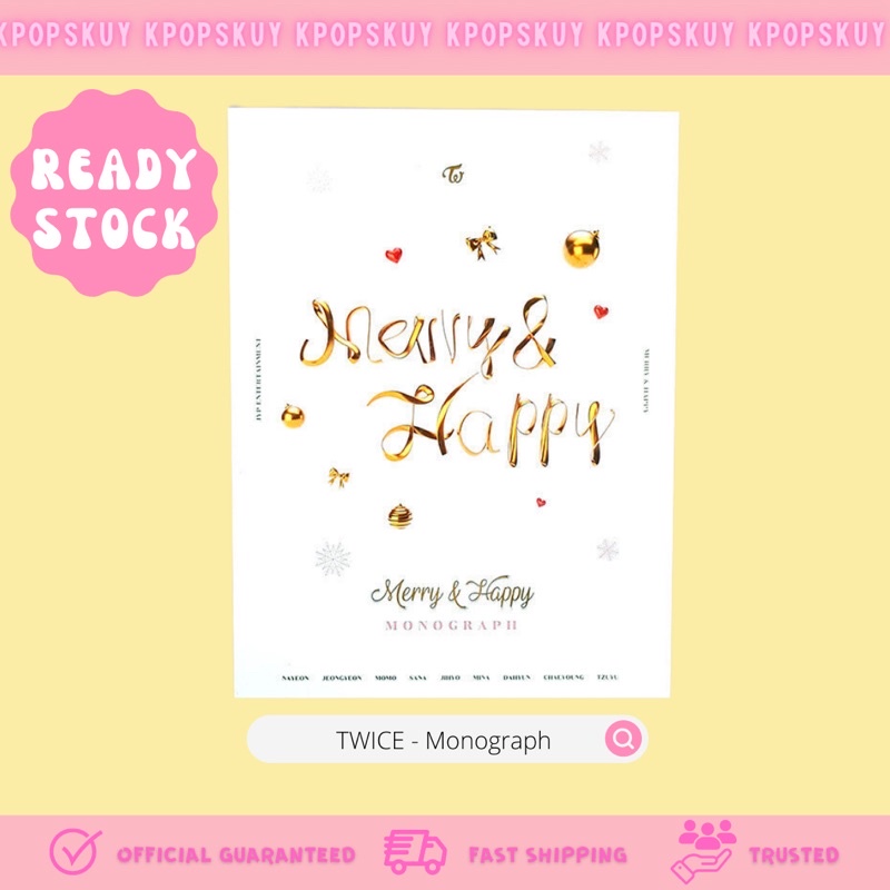 TWICE MONOGRAPH SEALED ALBUM FULLSET PC ( TYOY The year of yes, YES OR YES , WHAT IS LOVE , MERRY AN