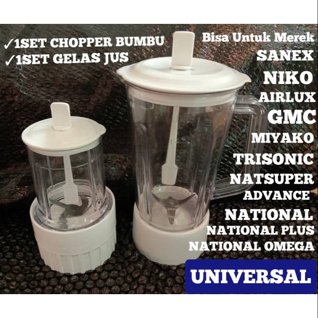 GELAS BUMBU +GELAS JUS BLENDER MIYAKO UNIVERSAL PROMO