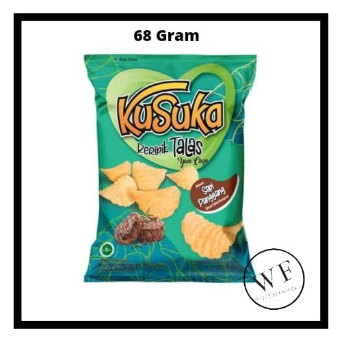 

Kusuka Keripik Talas rasa Sapi Panggang /Yam Chips Beef barbeque 68grm