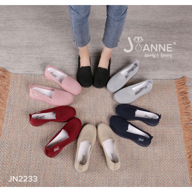 JOANNE Flyknit Flat Shoes Import JN2233 [ORIGINAL BRAND]