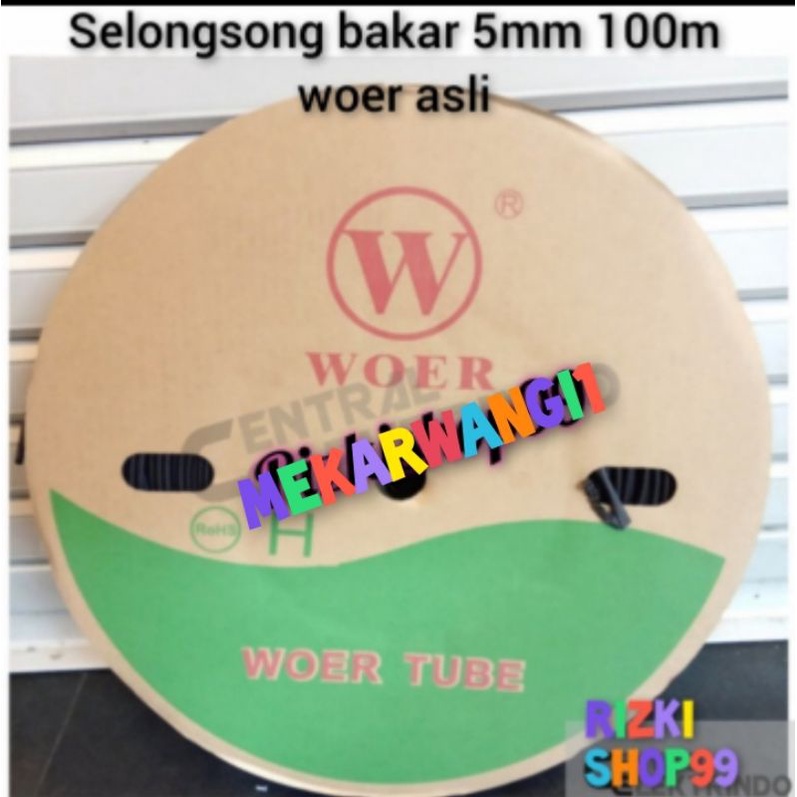 SELONGSONG BAKAR 5MM 100M MERK WOER ORIGINAL BLACK