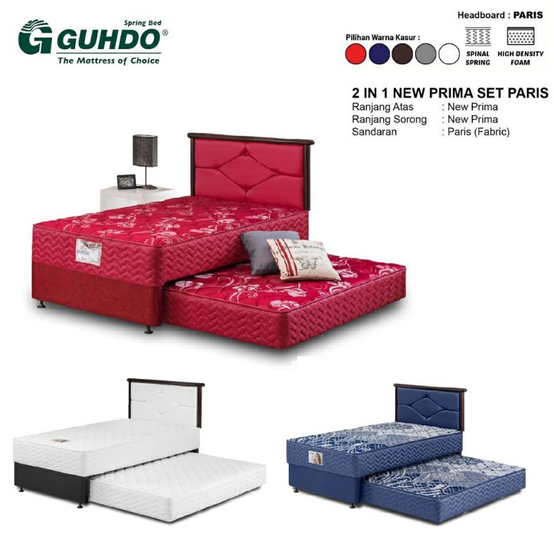 Springbed Full Set Guhdo 2in1 New Prima HB Paris