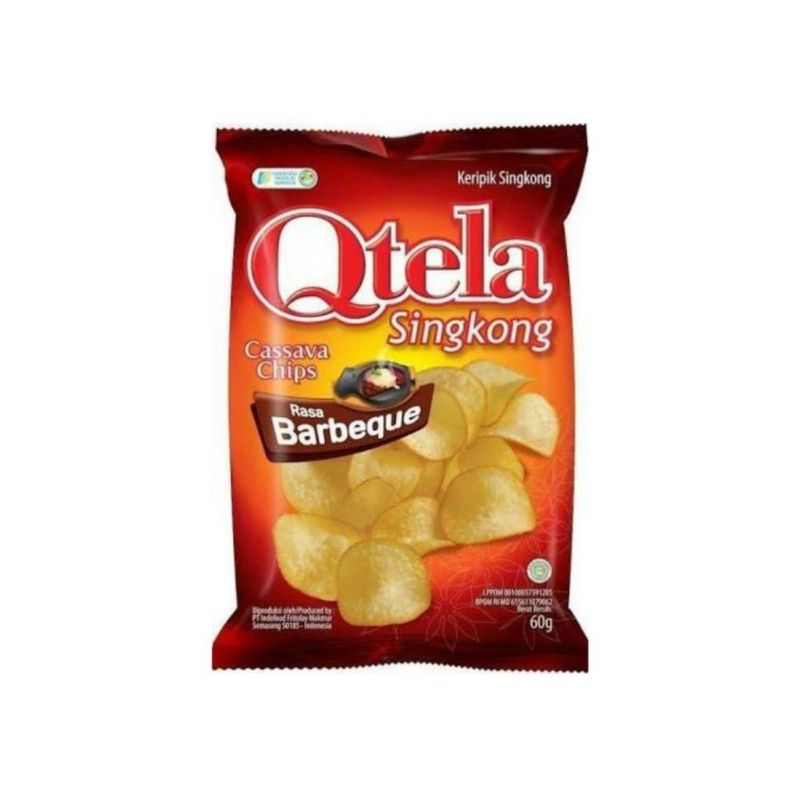 

Qtela Keripik Singkong Rasa BBQ 60 GR BIG SIZE