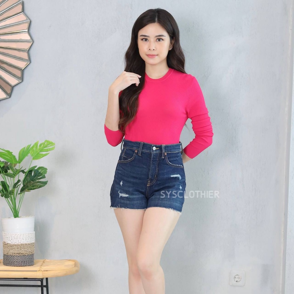 CELANA PENDEK JEANS WANITA BORA SHORT