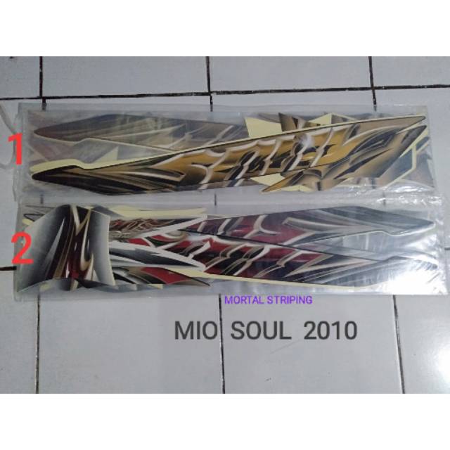 STIKER STRIPING YAMAHA MIO SOUL 2010 LIST ORI / STANDAR