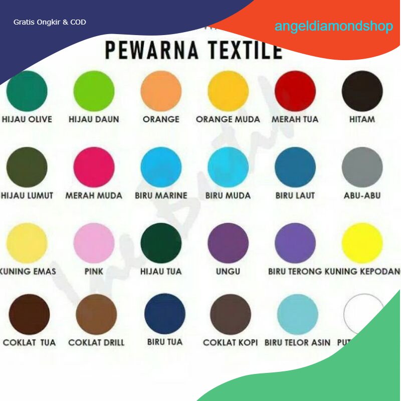 COD Pewarna Pakaian Tekstil / Tye Die / DIY (SATUAN)