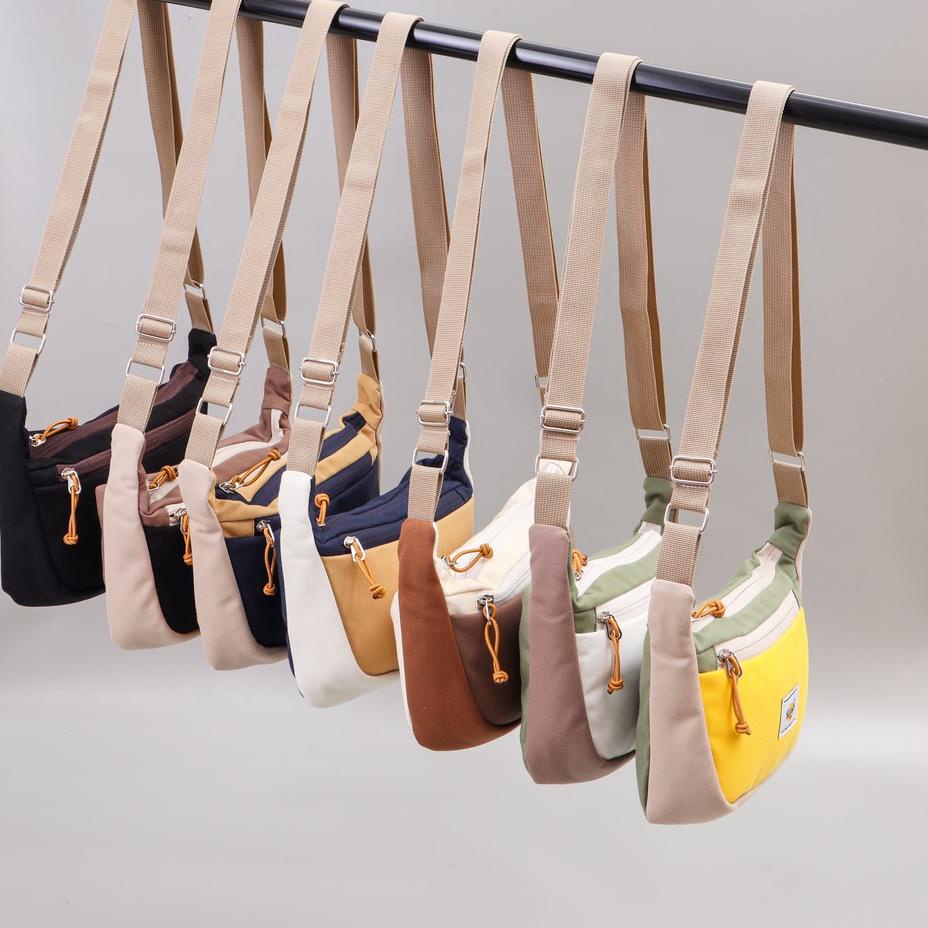 CZP Sling bag Zepeto /Tas Slempang Kanvas Premium✶ (Stock Banyak)Model baru ➟