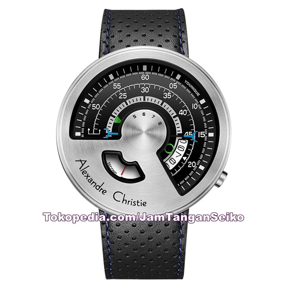 Jam Tangan Pria Alexandre Christie AC 8516 MS LSSBA Original Kulit