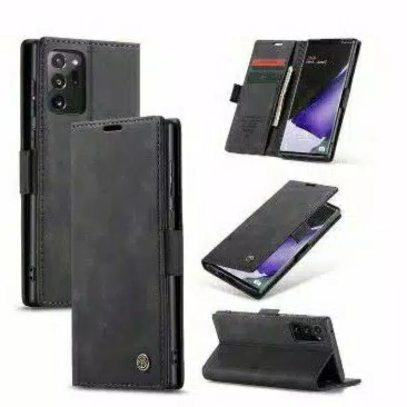SAMSUNG Galaxy Note 20 ULTRA / Note 20 Flip Case Caseme Dompet hp kulit lipat restro