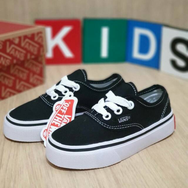 PROMO Sepatu Authentic Anak Sepatu Vans Anak OldSkool Sepatu Anak Laki Laki Perempuan Sepatu Sneakers Anak Black White Import Quality