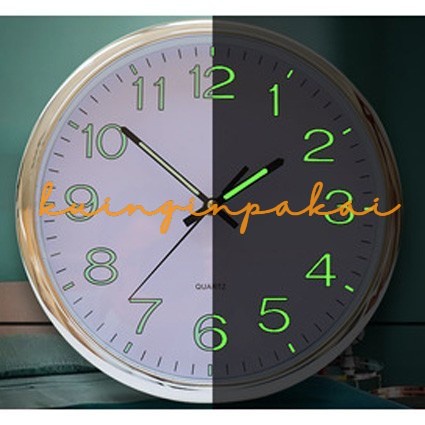 Jam Dinding Quartz Creative Design Model Luminous