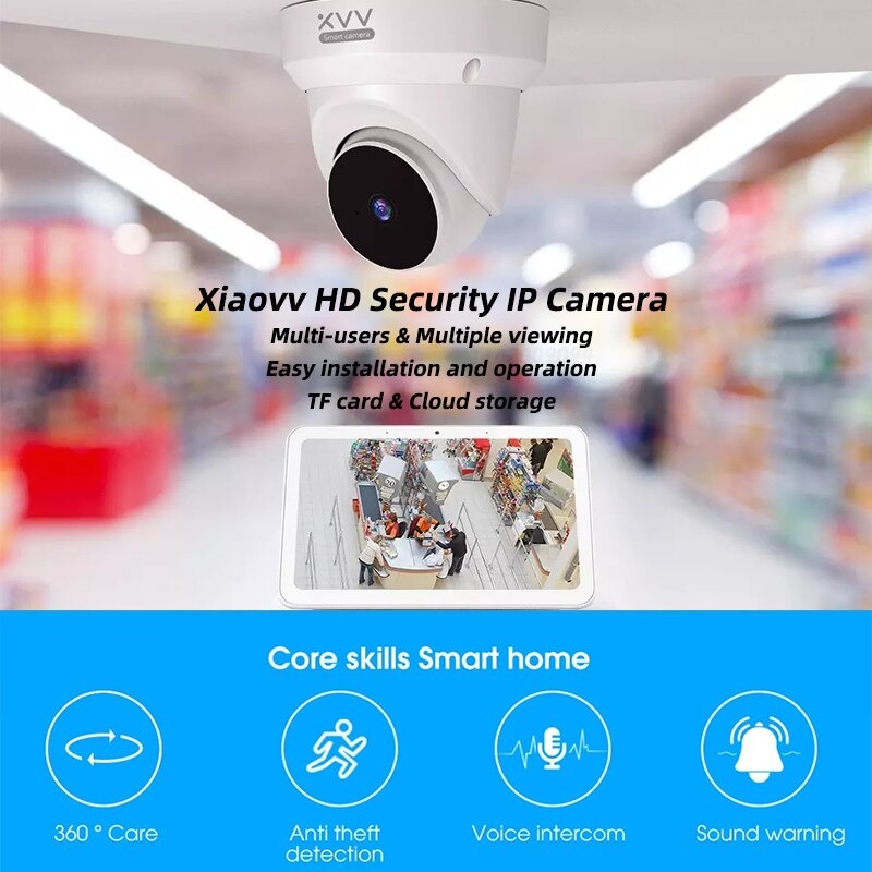 Xiaovv Kamera CCTV WiFi PTZ Smart Camera 1080P - XVV-3620S-Q1 - White