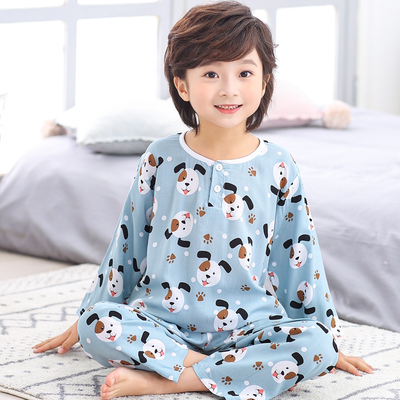 RG - Piyama Anak Laki 1 - 11 Tahun Bahan katun - Setelan Lengan Panjang / Piyama Rayon