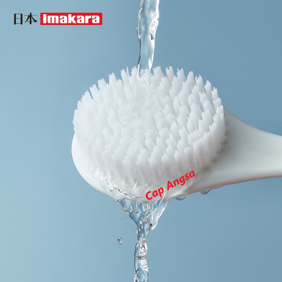 IMAKARA JAPANESE BATH BACK SCRUB BODY BRUSH SOFT BRISTLE LONG HANDLE SRUBBER SIKAT PUNGGUNG GOSOK BADAN LEMBUT HALUS ALAT GOSOKAN MANDI PANJANG