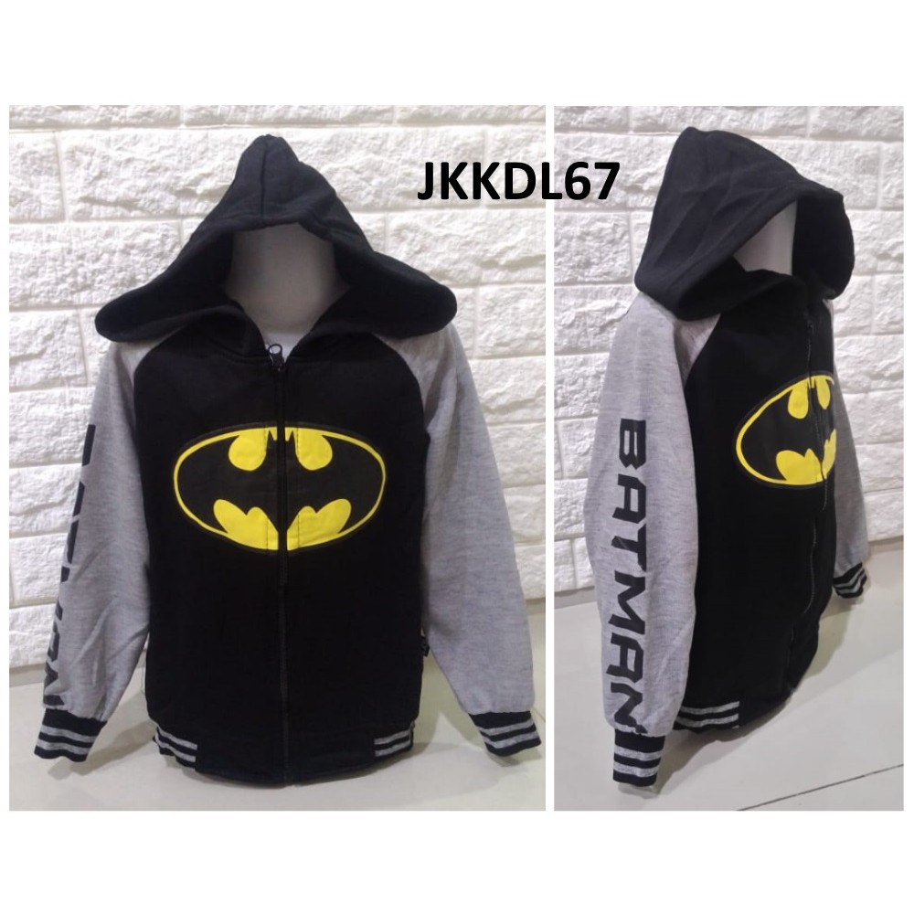 Jaket Anak Laki Batman Logo Misty Black Hand - JKKDL66 - JKKDL67