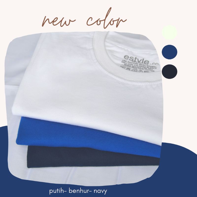 kaos polos distro pria wanita cotton combet lengan pendek ONECK/unisex/baju kaos