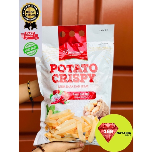 

[PACK] POTATO PREMIUM BALADO 300 GR KENTANG POTATO KENTANG PREMIUM POTATO SAMBAL SNACK