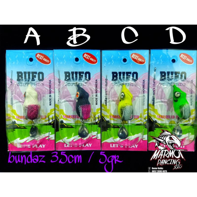 LURE SOFT FROG BUFO SOFTFROG UMPAN GABUS TOMAN